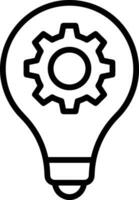 Gear setting symbol icon vector image. Illustration of the industrial wheel mechine mechanism design image