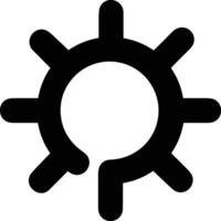 Gear setting symbol icon vector image. Illustration of the industrial wheel mechine mechanism design image