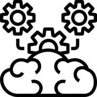 Gear setting symbol icon vector image. Illustration of the industrial wheel mechine mechanism design image