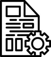 Gear setting symbol icon vector image. Illustration of the industrial wheel mechine mechanism design image