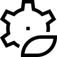 Gear setting symbol icon vector image. Illustration of the industrial wheel mechine mechanism design image