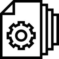 Gear setting symbol icon vector image. Illustration of the industrial wheel mechine mechanism design image