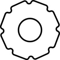 Gear setting symbol icon vector image. Illustration of the industrial wheel mechine mechanism design image