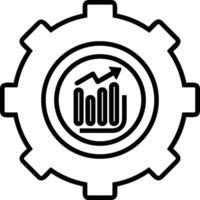 Gear setting symbol icon vector image. Illustration of the industrial wheel mechine mechanism design image