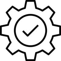 Gear setting symbol icon vector image. Illustration of the industrial wheel mechine mechanism design image