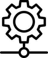 Gear setting symbol icon vector image. Illustration of the industrial wheel mechine mechanism design image