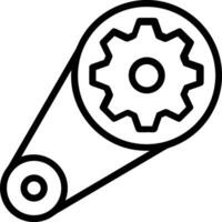 Gear setting symbol icon vector image. Illustration of the industrial wheel mechine mechanism design image