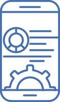 Gear setting symbol icon vector image. Illustration of the industrial wheel mechine mechanism design image