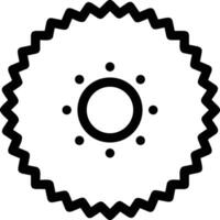 Gear setting symbol icon vector image. Illustration of the industrial wheel mechine mechanism design image