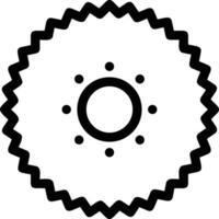 Gear setting symbol icon vector image. Illustration of the industrial wheel mechine mechanism design image