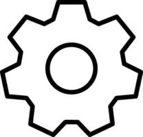 Gear setting symbol icon vector image. Illustration of the industrial wheel mechine mechanism design image