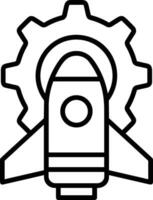 Gear setting symbol icon vector image. Illustration of the industrial wheel mechine mechanism design image
