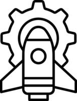 Gear setting symbol icon vector image. Illustration of the industrial wheel mechine mechanism design image