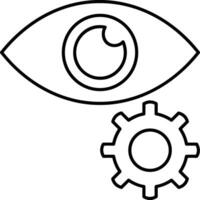 Gear setting symbol icon vector image. Illustration of the industrial wheel mechine mechanism design image