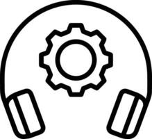 Gear setting symbol icon vector image. Illustration of the industrial wheel mechine mechanism design image