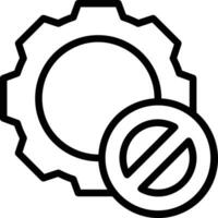 Gear setting symbol icon vector image. Illustration of the industrial wheel mechine mechanism design image