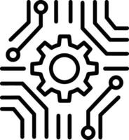 Gear setting symbol icon vector image. Illustration of the industrial wheel mechine mechanism design image