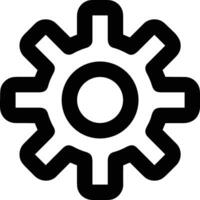 Gear setting symbol icon vector image. Illustration of the industrial wheel mechine mechanism design image