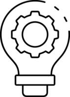 Gear setting symbol icon vector image. Illustration of the industrial wheel mechine mechanism design image