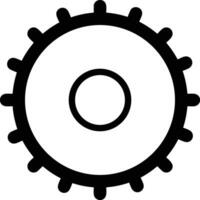 Gear setting symbol icon vector image. Illustration of the industrial wheel mechine mechanism design image