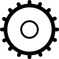 Gear setting symbol icon vector image. Illustration of the industrial wheel mechine mechanism design image