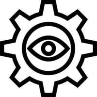 Gear setting symbol icon vector image. Illustration of the industrial wheel mechine mechanism design image
