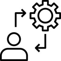 Gear setting symbol icon vector image. Illustration of the industrial wheel mechine mechanism design image