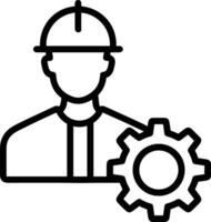 Gear setting symbol icon vector image. Illustration of the industrial wheel mechine mechanism design image