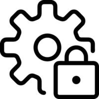 Gear setting symbol icon vector image. Illustration of the industrial wheel mechine mechanism design image