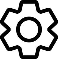 Gear setting symbol icon vector image. Illustration of the industrial wheel mechine mechanism design image