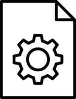 Gear setting symbol icon vector image. Illustration of the industrial wheel mechine mechanism design image