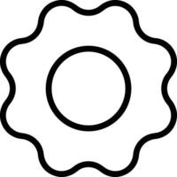 Gear setting symbol icon vector image. Illustration of the industrial wheel mechine mechanism design image