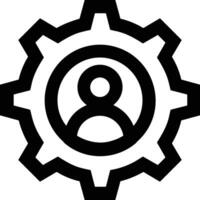 Gear setting symbol icon vector image. Illustration of the industrial wheel mechine mechanism design image
