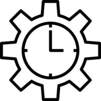 Gear setting symbol icon vector image. Illustration of the industrial wheel mechine mechanism design image