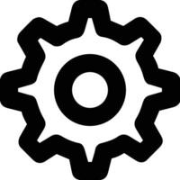 Gear setting symbol icon vector image. Illustration of the industrial wheel mechine mechanism design image