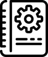 Gear setting symbol icon vector image. Illustration of the industrial wheel mechine mechanism design image