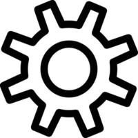 Gear setting symbol icon vector image. Illustration of the industrial wheel mechine mechanism design image