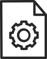 Gear setting symbol icon vector image. Illustration of the industrial wheel mechine mechanism design image