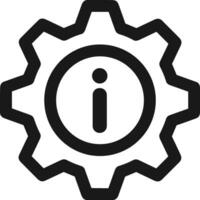 Gear setting symbol icon vector image. Illustration of the industrial wheel mechine mechanism design image