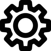 Gear setting symbol icon vector image. Illustration of the industrial wheel mechine mechanism design image