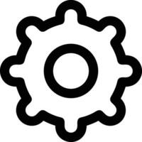 Gear setting symbol icon vector image. Illustration of the industrial wheel mechine mechanism design image