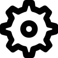 Gear setting symbol icon vector image. Illustration of the industrial wheel mechine mechanism design image