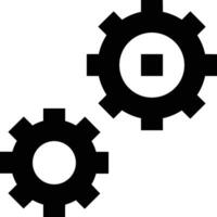 Gear setting symbol icon vector image. Illustration of the industrial wheel mechine mechanism design image