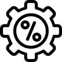 Gear setting symbol icon vector image. Illustration of the industrial wheel mechine mechanism design image