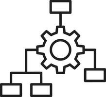 Gear setting symbol icon vector image. Illustration of the industrial wheel mechine mechanism design image