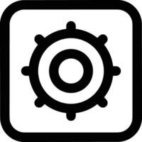 Gear setting symbol icon vector image. Illustration of the industrial wheel mechine mechanism design image