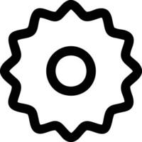 Gear setting symbol icon vector image. Illustration of the industrial wheel mechine mechanism design image