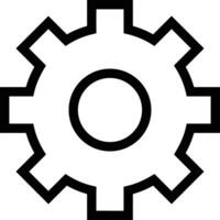 Gear setting symbol icon vector image. Illustration of the industrial wheel mechine mechanism design image