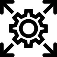 Gear setting symbol icon vector image. Illustration of the industrial wheel mechine mechanism design image