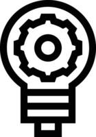 Gear setting symbol icon vector image. Illustration of the industrial wheel mechine mechanism design image